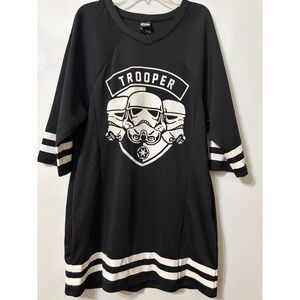Her Universe Star Wars Trooper Jersey Dress Black Stormtrooper 1977 XS Womens